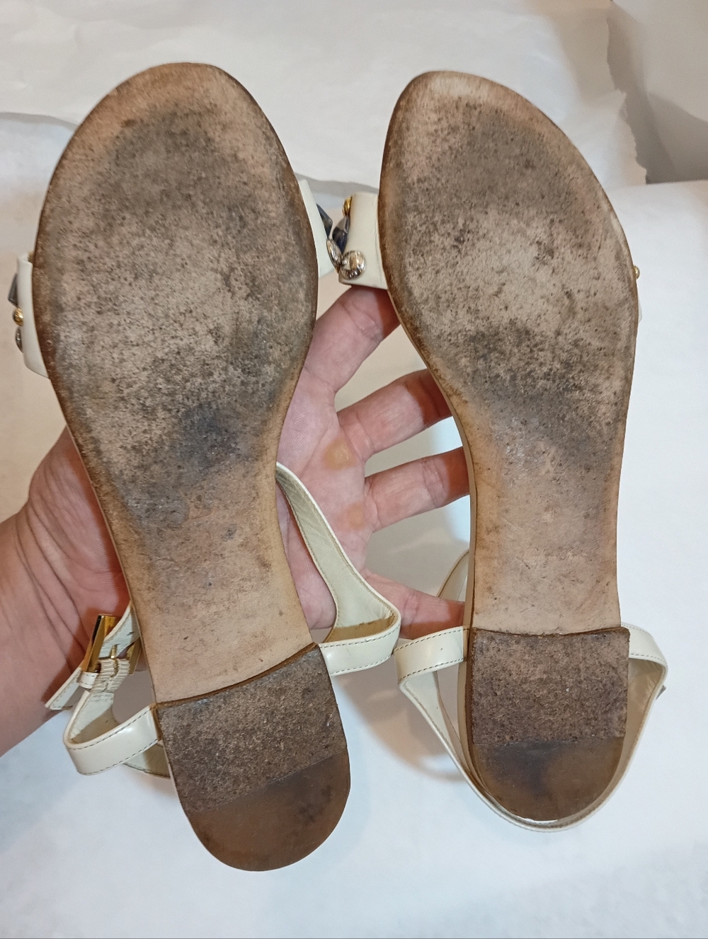 Louis Vuitton studded Luxury Women's sandals Logo Size 40 - Picture 10 of 16